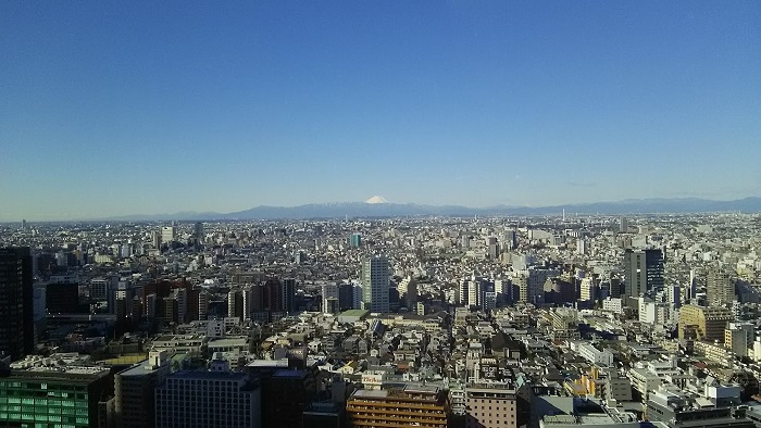 都庁から見る富士山